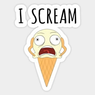 I Scream Sticker